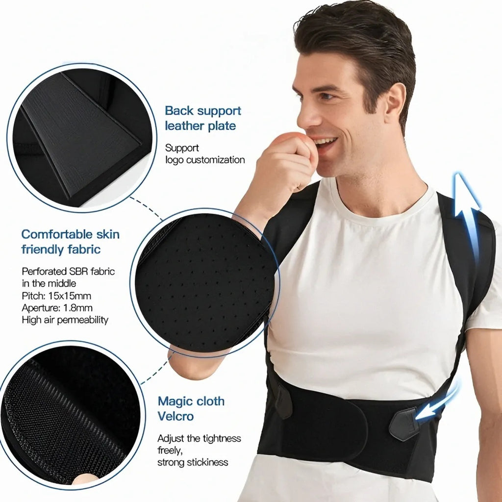 VALVÈRA™ Advanced Back & Shoulder Posture Corrector Belt – Spine Support | Pain Relief | Daily Wear
